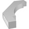 Ekena Millwork 3 1/2-in. W x 22-in. D x 34-in. H Merced Architectural Grade PVC Knee Brace BRCP035X22X34MRC - alternate 4